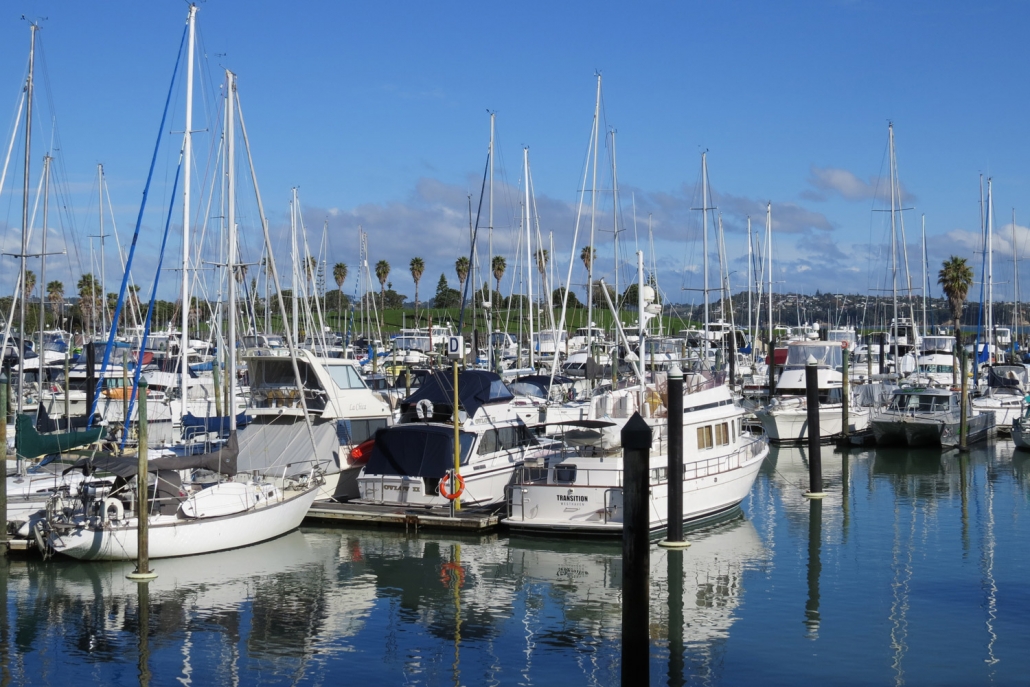 Image showing boats docked at Pine Harbour Marina.