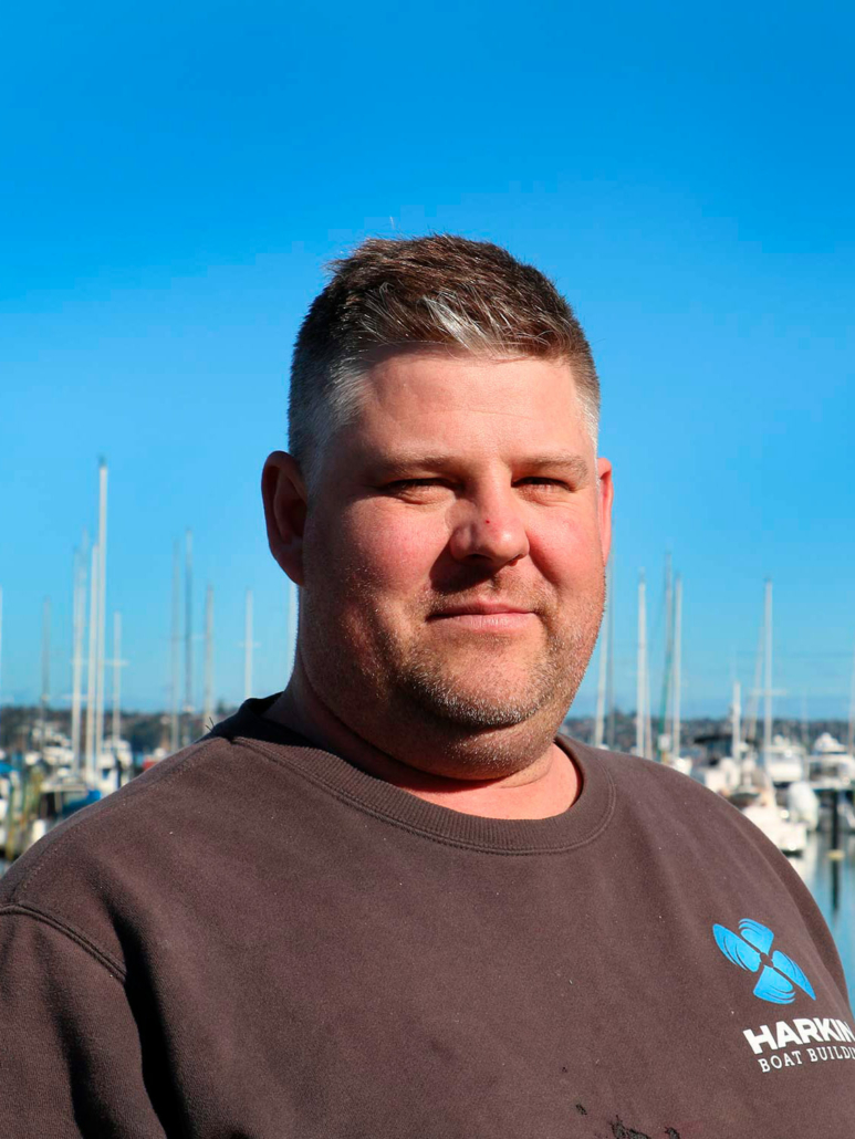 Image showing Jared Kirby, Owner/Boat Builder from Harkin Boat Building, in Pine Harbour, Beachlands.